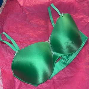 Vintage Y2K Aerie Jacklyn Green Push-up Bra